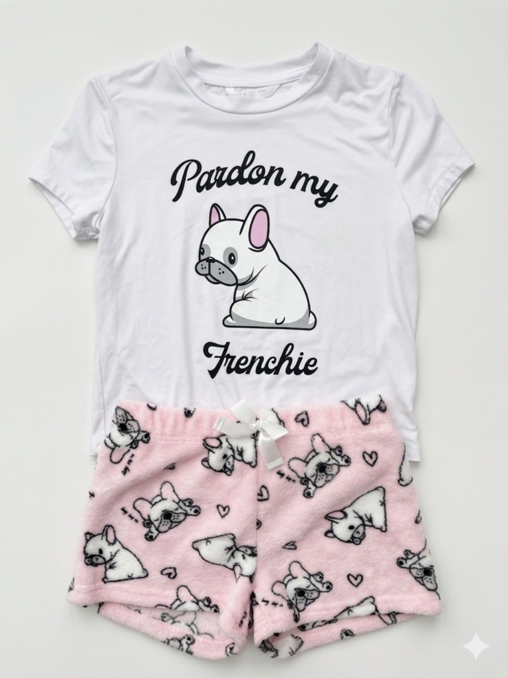 URBAN KIDS Girls Pajama Set Pink Plush Shorts M 10/12 - Picture 1 of 7
